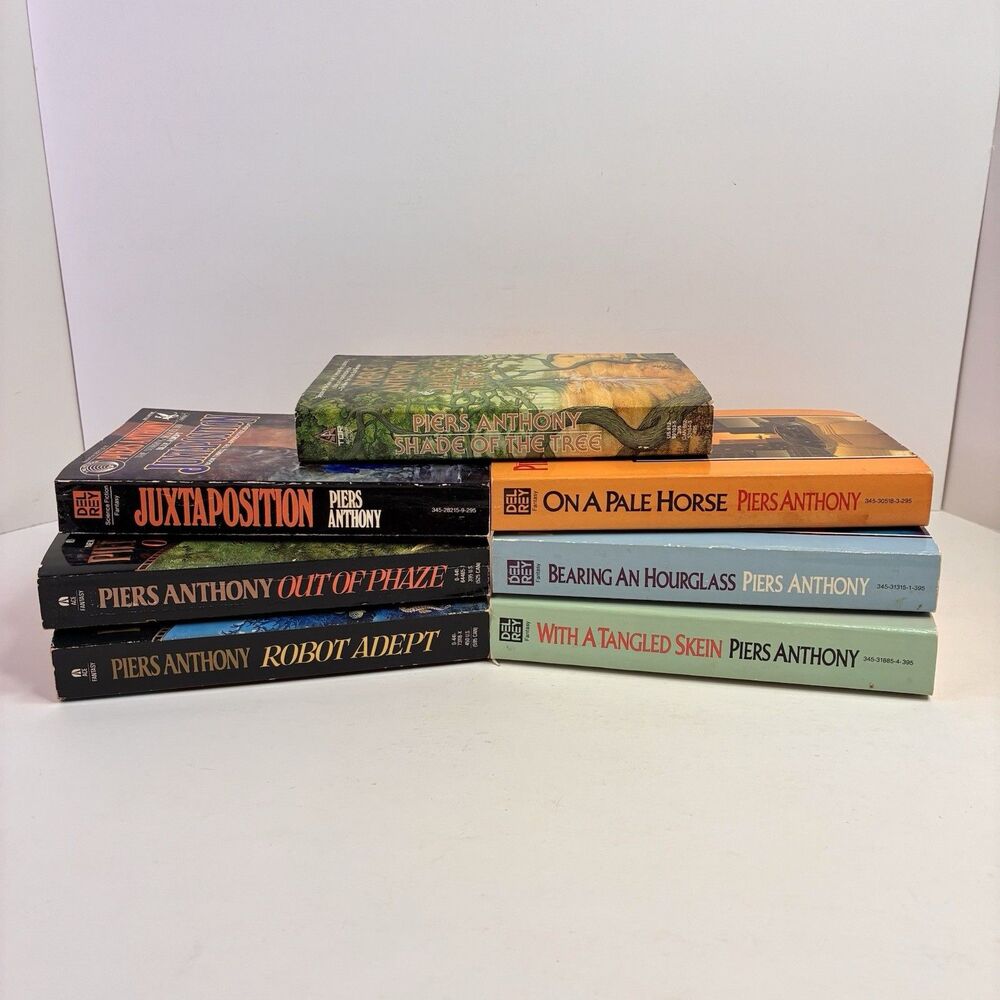 Piers Anthony Lot of 7 Incarnations of Immortality, Apprentice Adept +1 PB Books